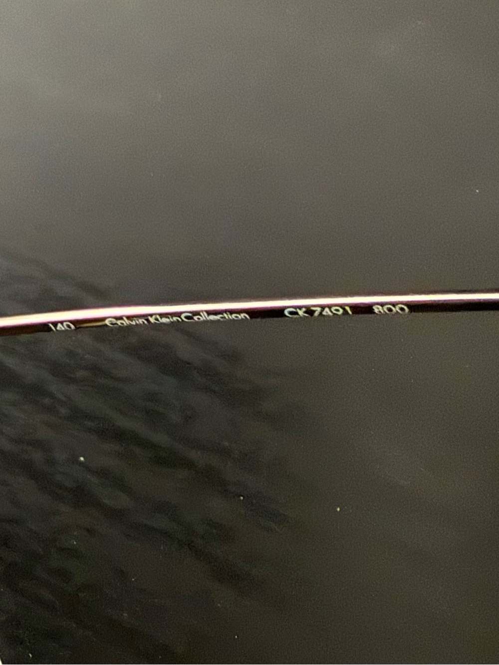 Calvin Klein Rimless Frame - Titanium and Clear - Picture 4 of 5